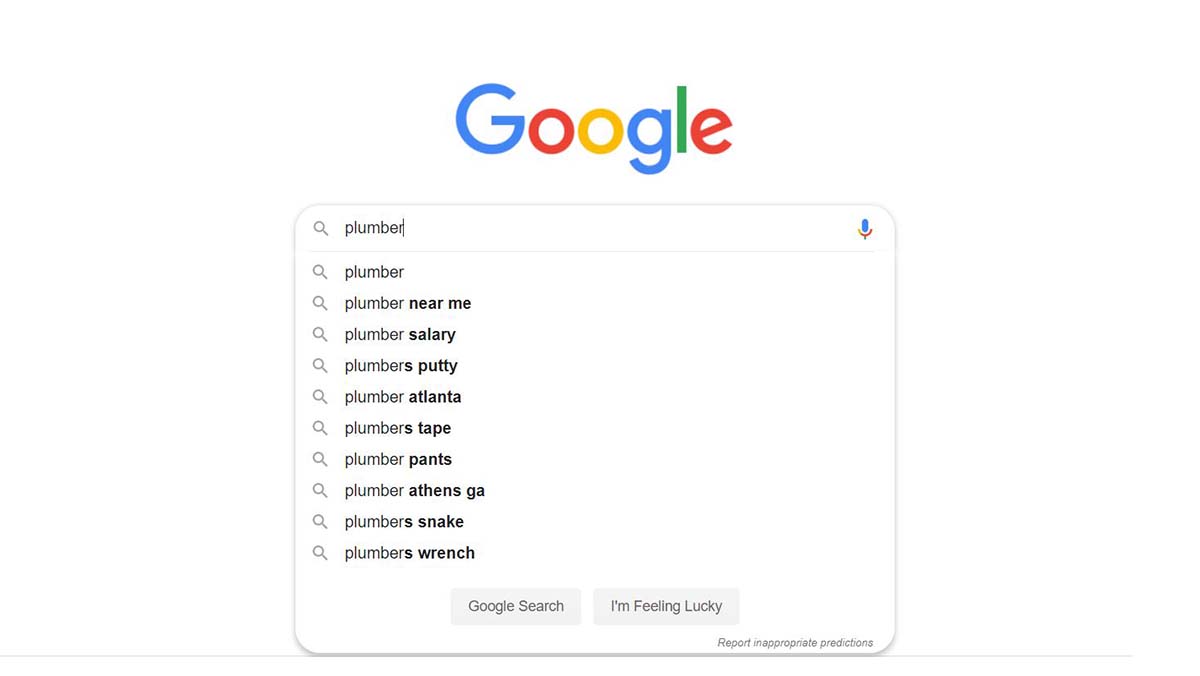 Google Search example